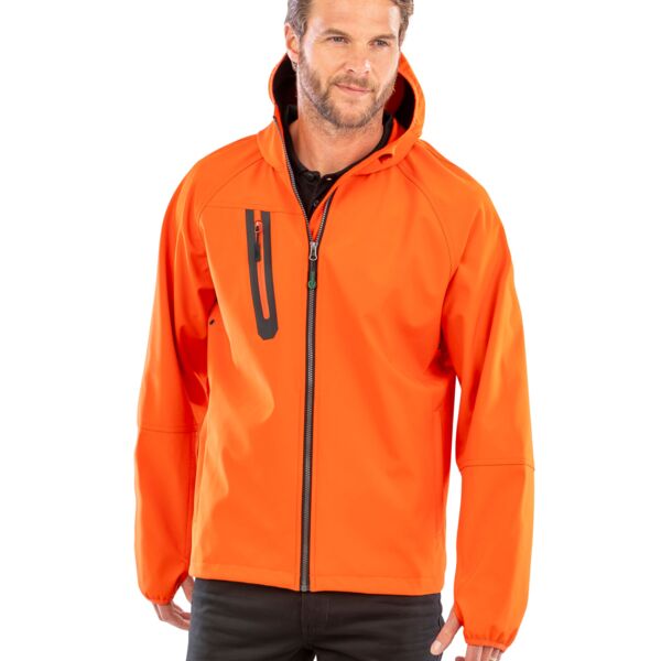 3-Layer Recycled Printable Casual Hooded Softshell Thumbnail