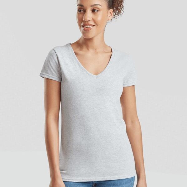 LADIES VALUEWEIGHT V-NECK T Thumbnail