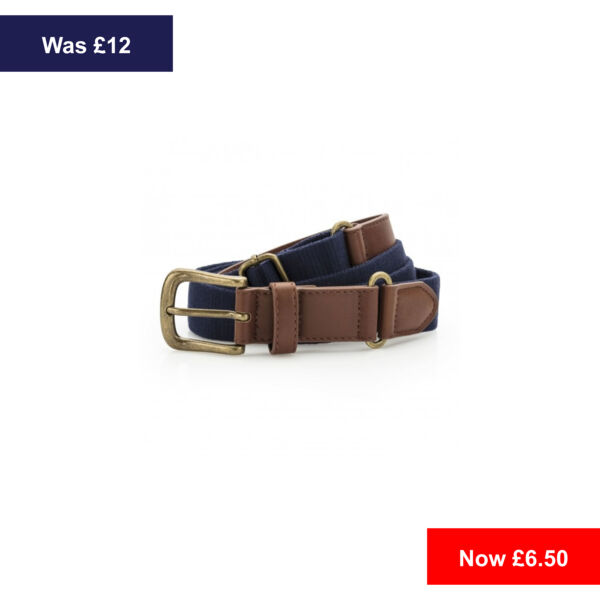 Faux Leather and Canvas Belt Thumbnail